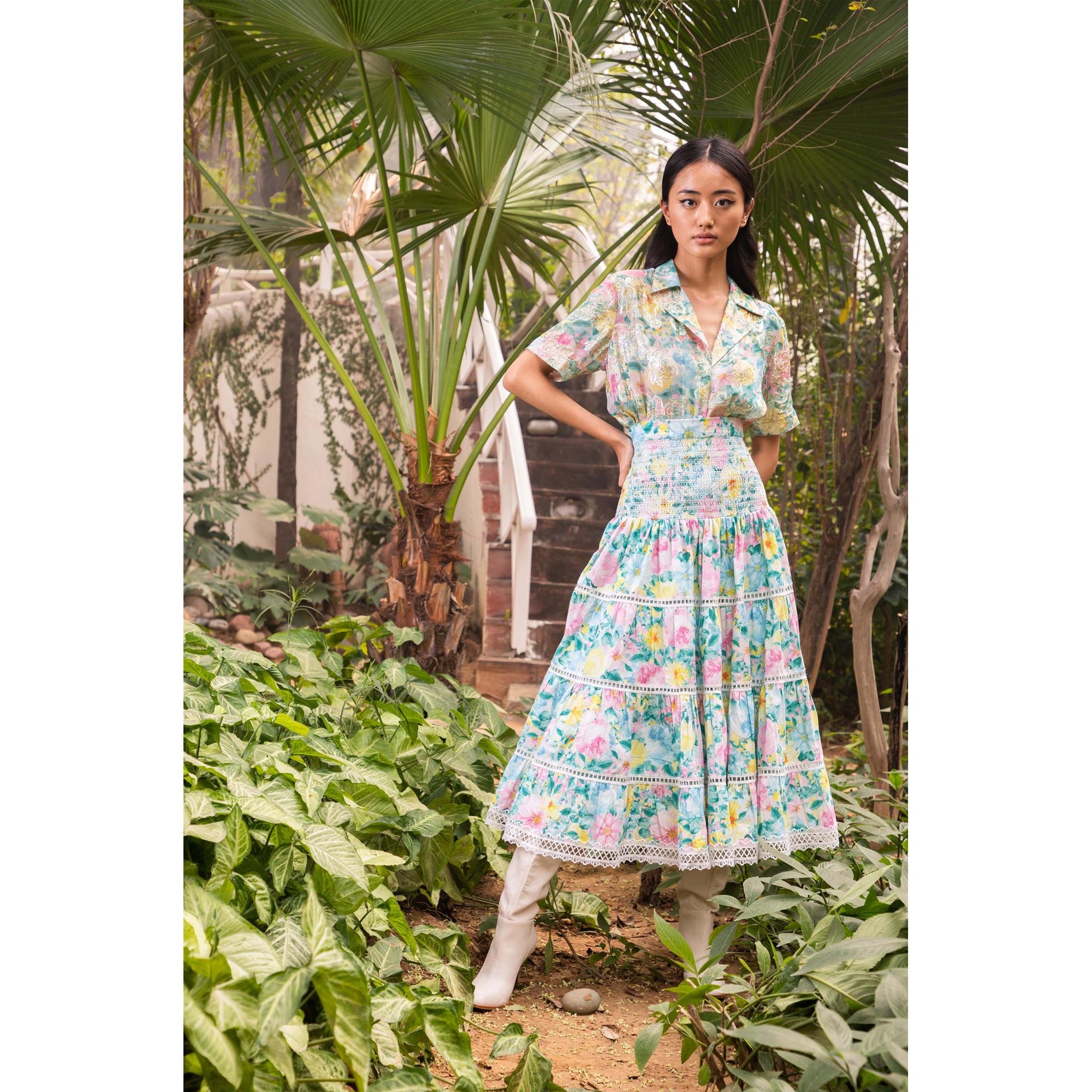 Hemant And Nandita Midi Skirt