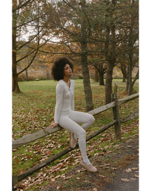 Henley Legging | Heather Grey