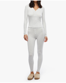 Henley Legging | Heather Grey