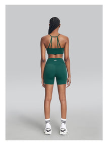 High-Waisted Impact Mesh Shorts | Dark Moss