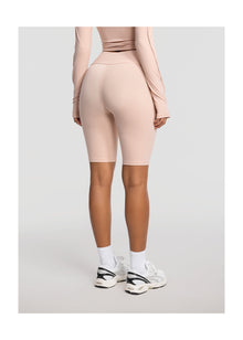 High-Waisted Performance Biker Shorts | Seashell