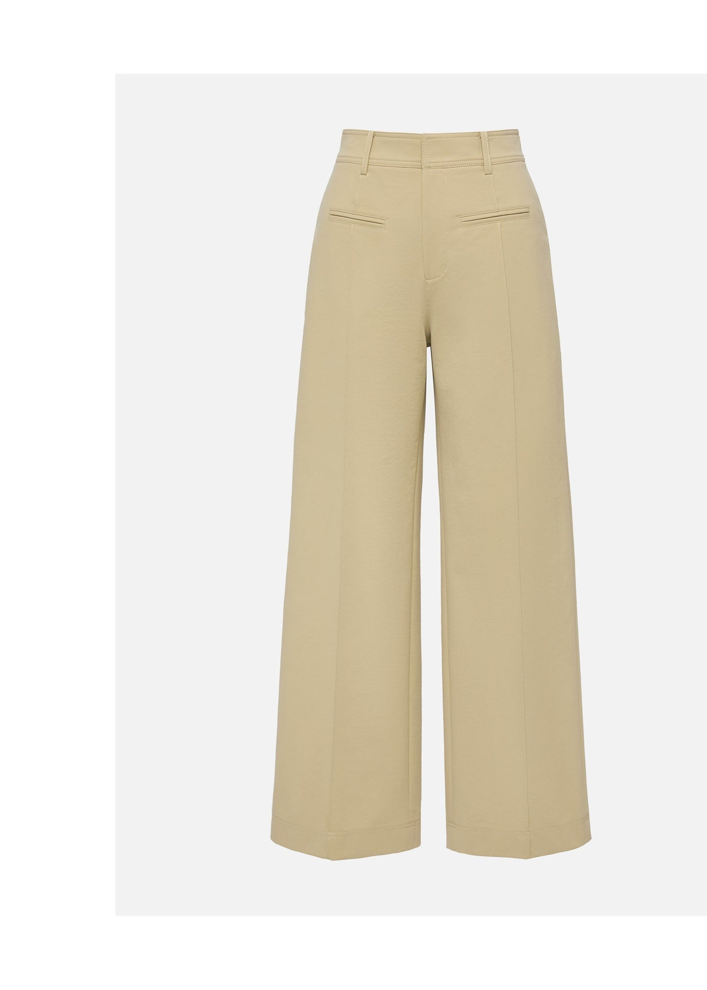 High-Waisted Wide-Leg Pants | Khaki