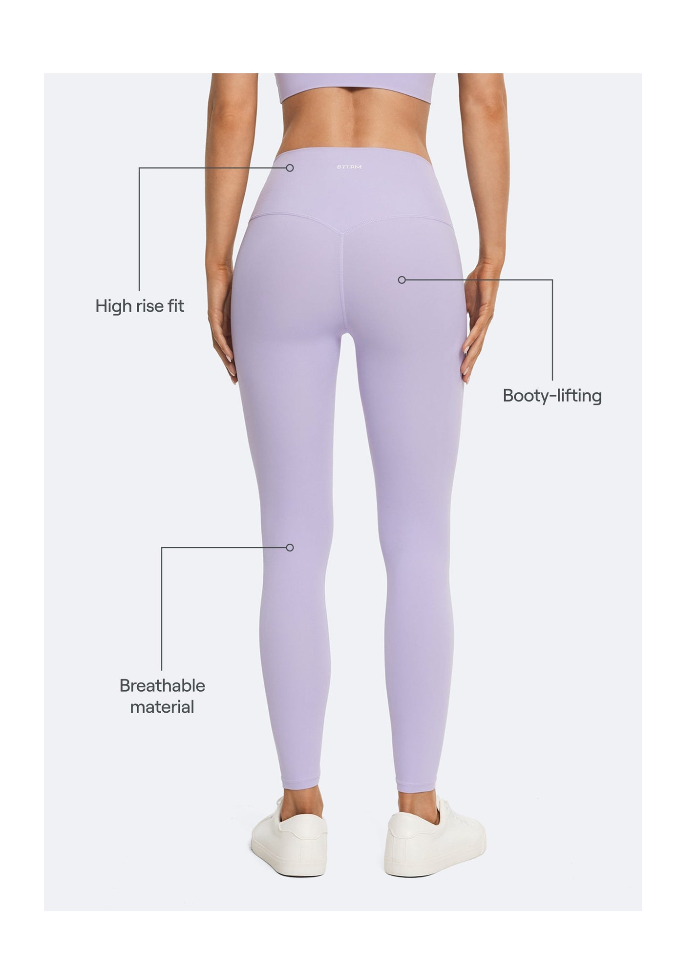 High-Waisted ⅞ Leggings | Lavender