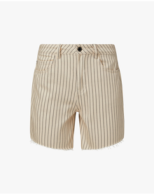 High Rise Flare Short | Antique White