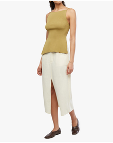 High Straight Neck Top | Willow