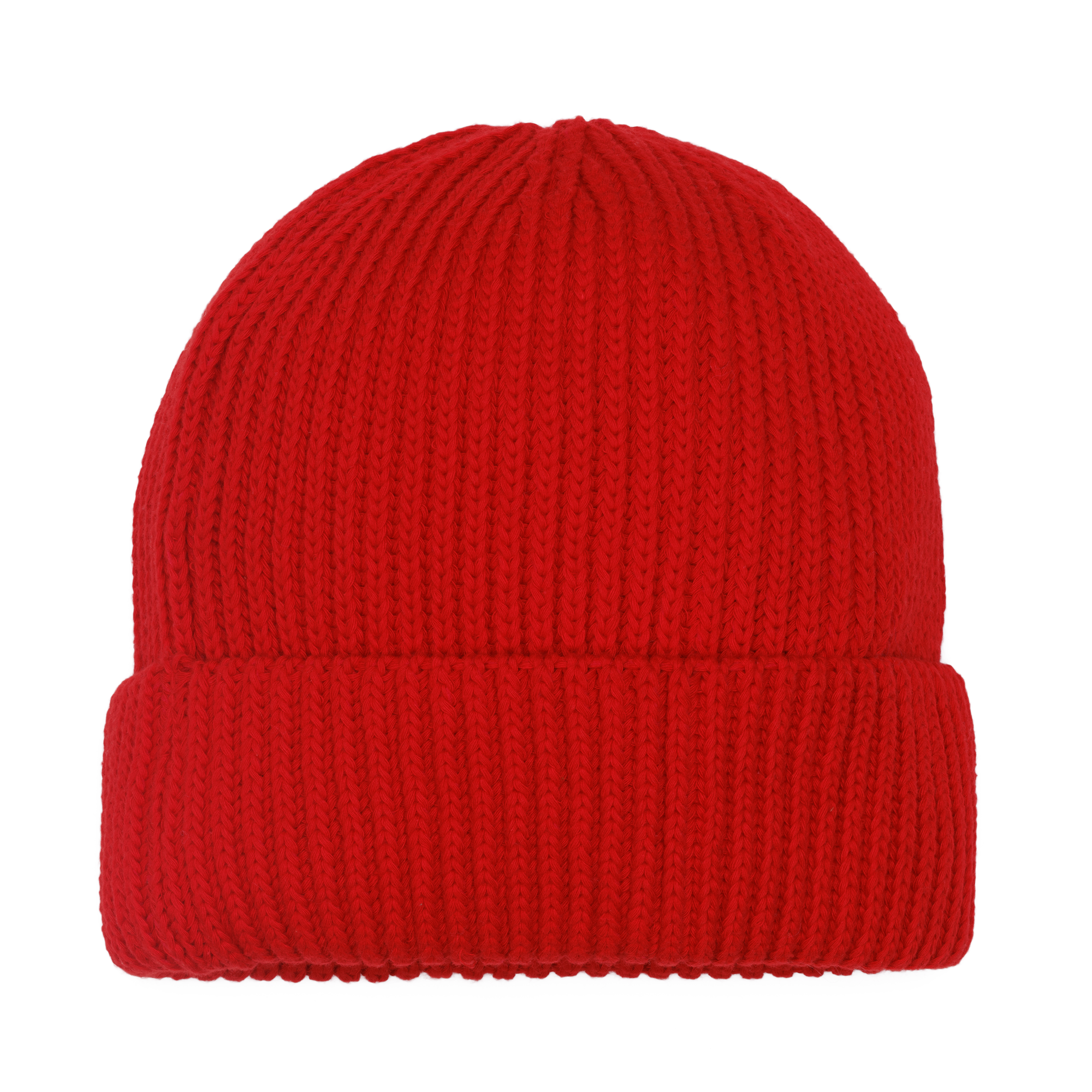 The Pleasing Striped Beanie | Red