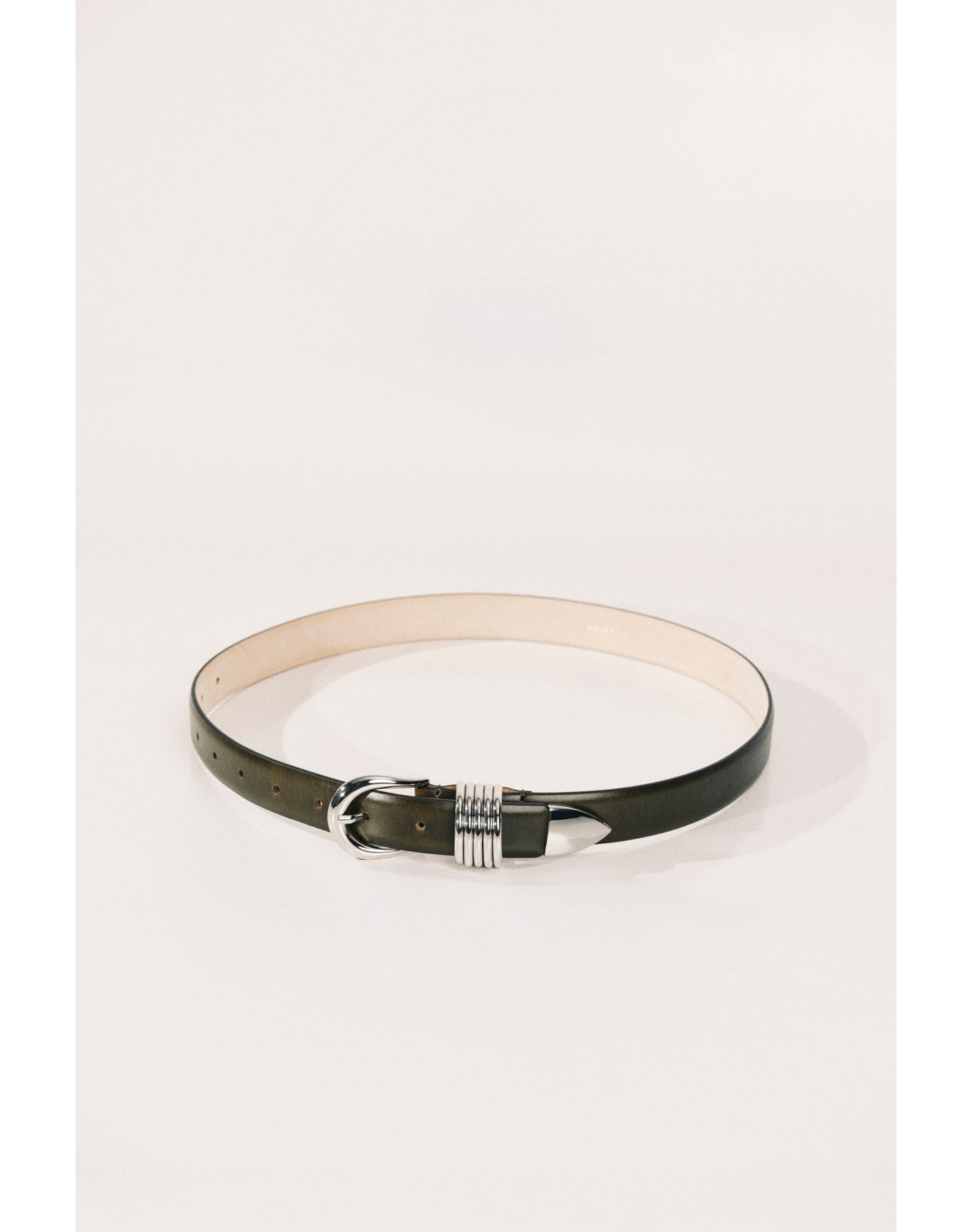 Hollyhock Silver | Khaki Green & Silver