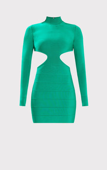 Icon Open Back Mini Dress | Jade