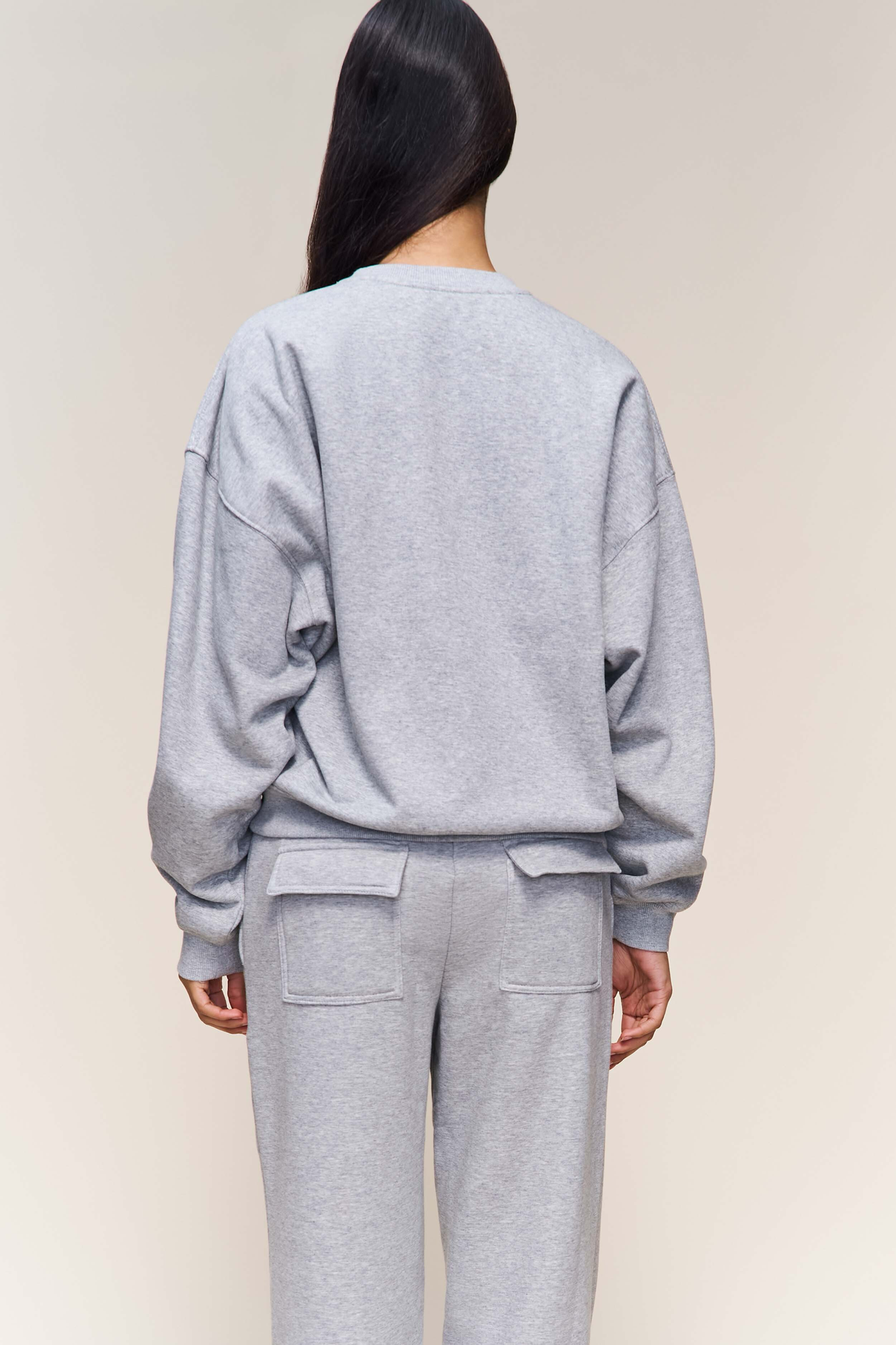 Womens | Guizio Fleece Crewneck | Heather Grey