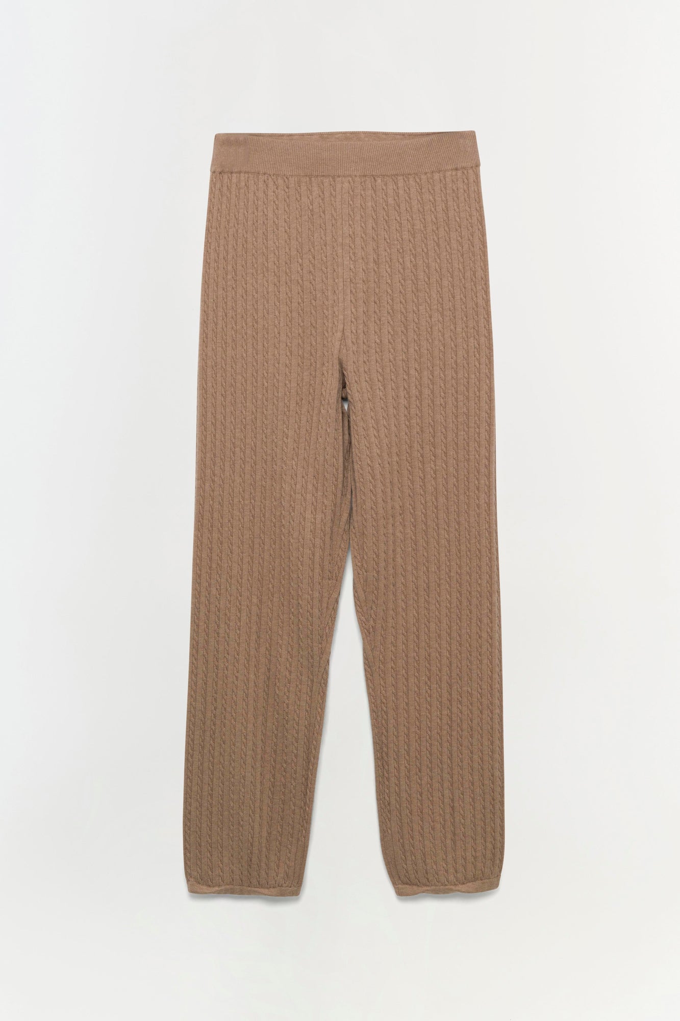 Womens | Cable Joggers | Heather Teak