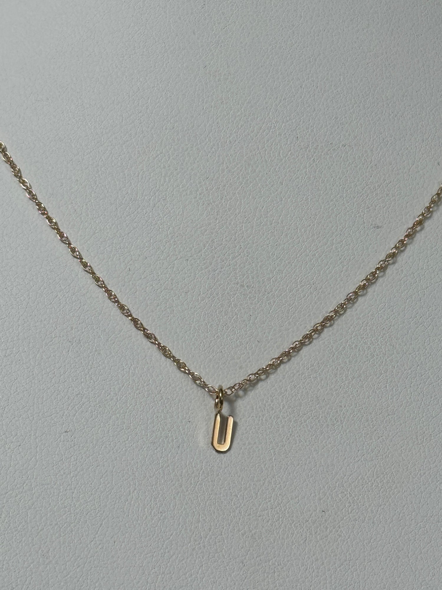 Initial Necklace | 10K Yellow Gold