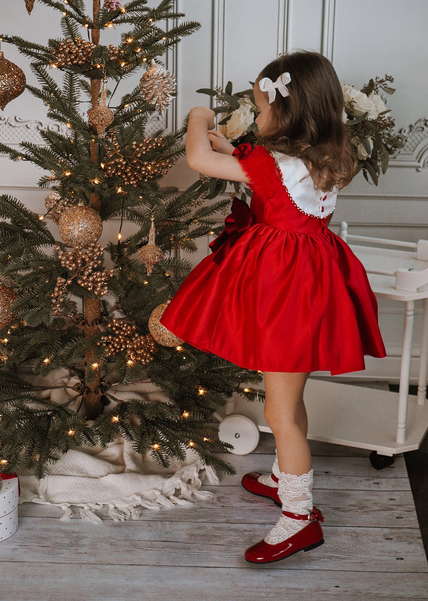 Holly Red Ceremony Dress - Petite Maison Kids