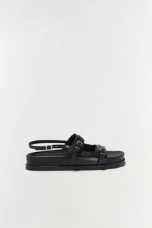 Womens | Carey Leather Sport Sandal | Black