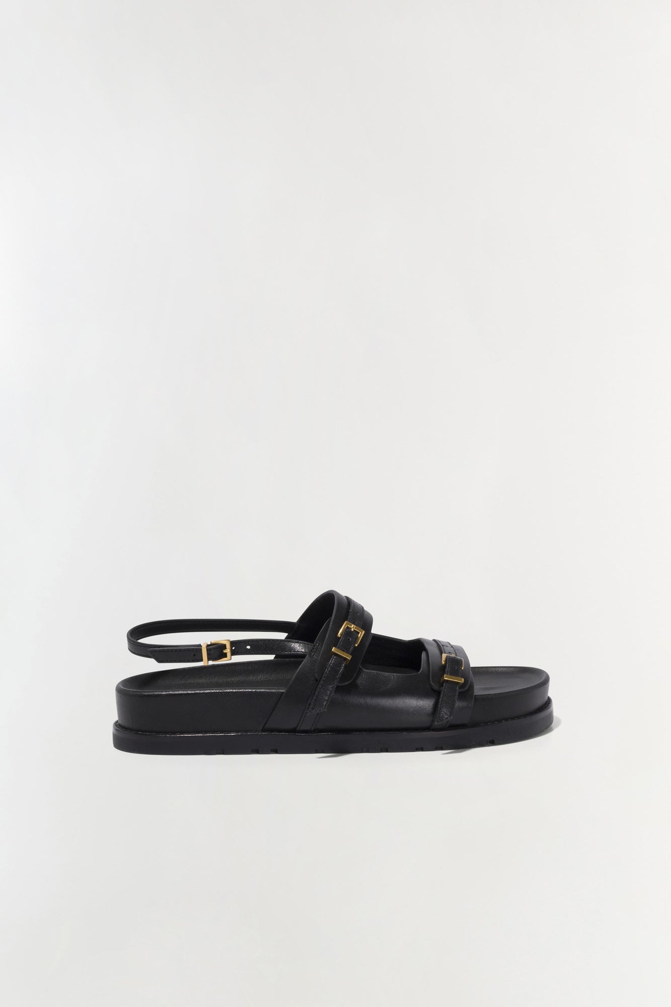 Womens | Carey Leather Sport Sandal | Black