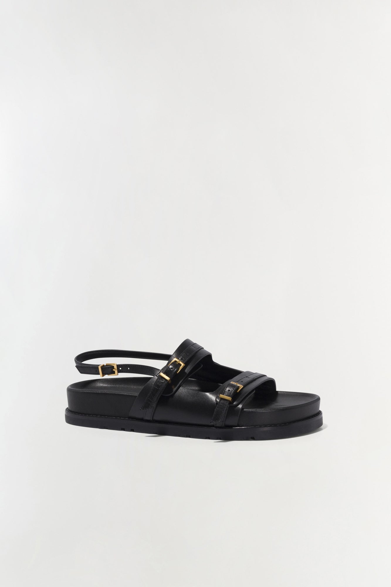 Womens | Carey Leather Sport Sandal | Black