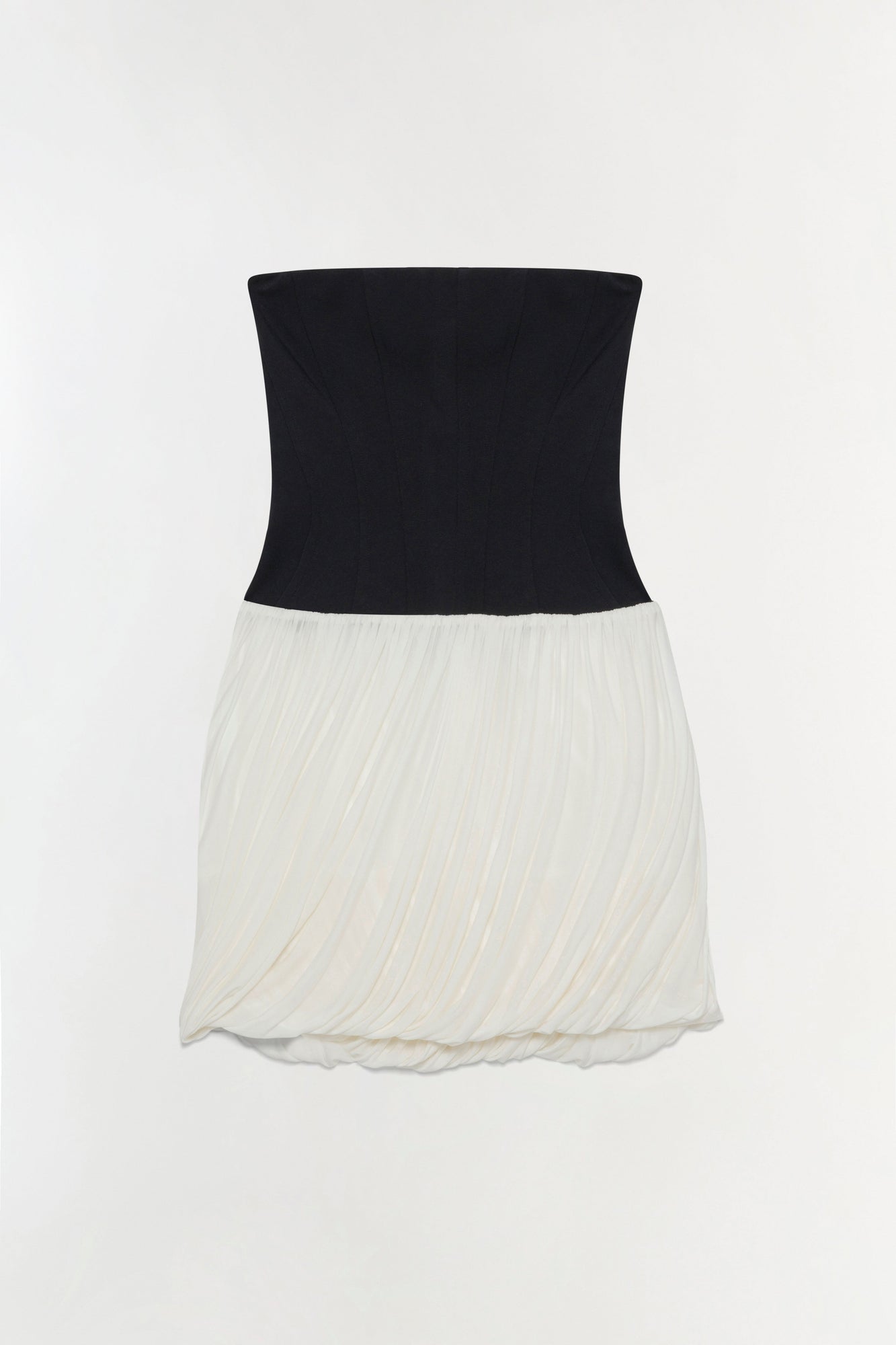 Womens | Josie Strapless Mini Dress | Black Multi