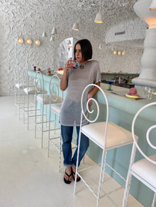 Beam Tunic | Metallic Silver