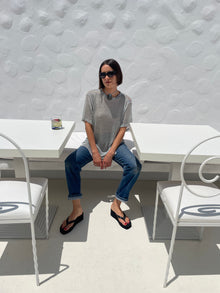 Beam Tunic | Metallic Silver