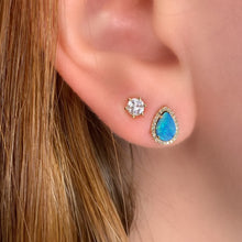 White Gold 6 Prong Natural Diamond Studs | White Gold