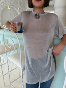 Beam Tunic | Metallic Silver