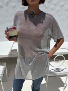 Beam Tunic | Metallic Silver