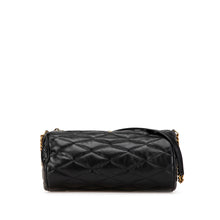 Saint Laurent | Pre-Owned Small Quilted Lambskin Sade Tube Bag | Black