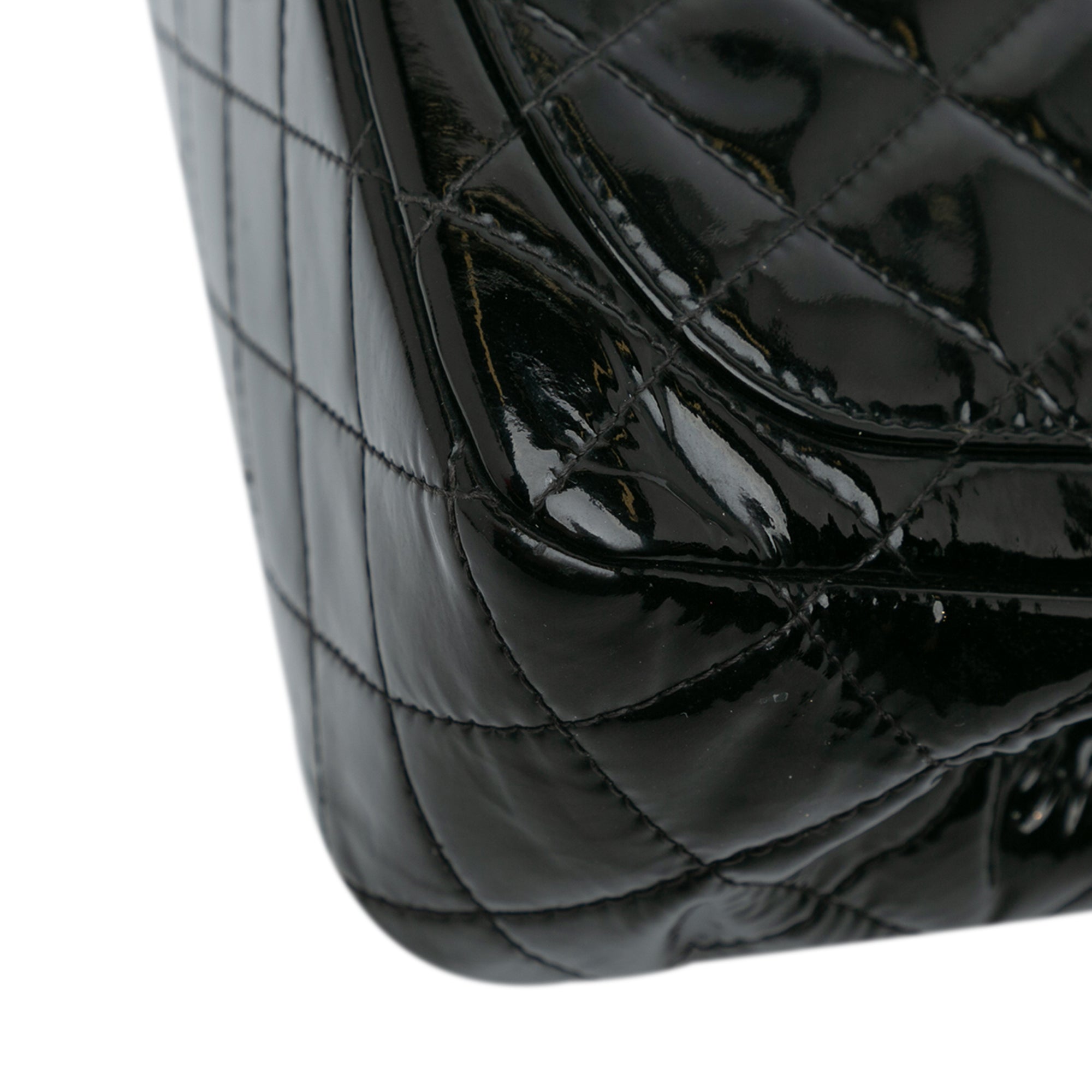 Chanel | Pre-Owned Mini Square Classic Patent Single Flap - XI | Black