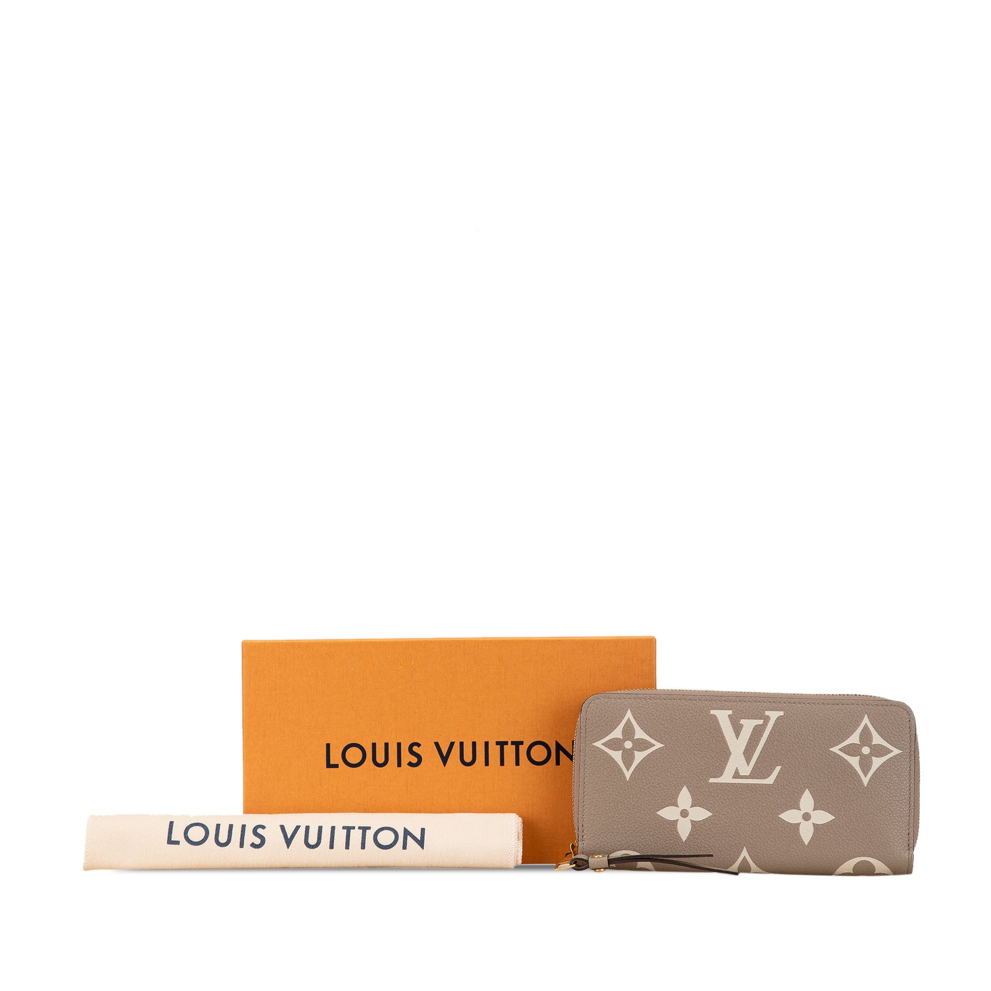 Louis Vuitton | Pre-Owned Monogram Giant Empreinte Zippy Wallet | Brown/Taupe