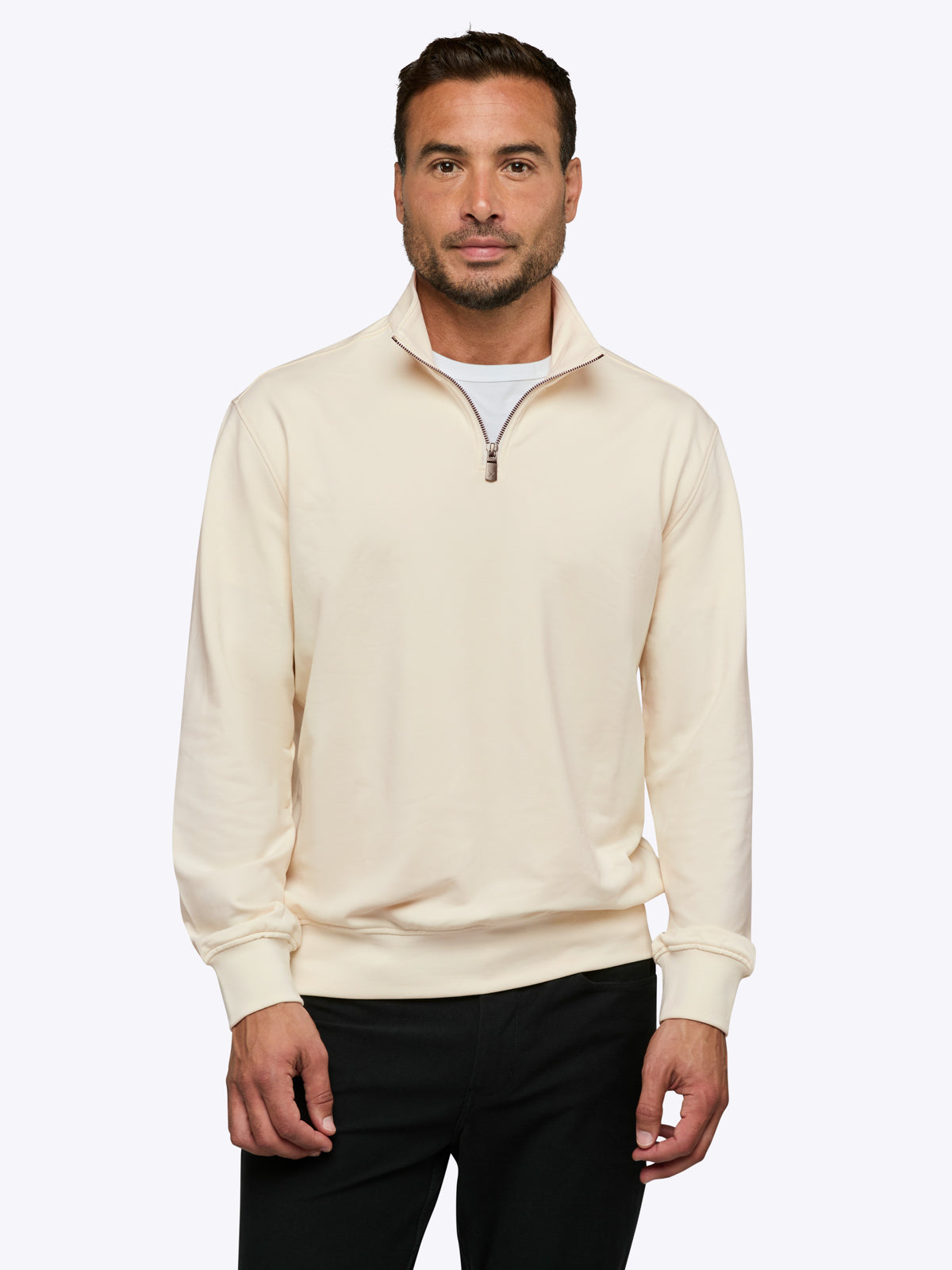 Mens | Hyperloop Q-Zip | Signature-Fit | Ivory