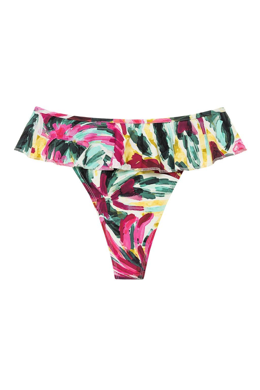 Tamarindo Ruffle Bikini Bottom | Isla Floral