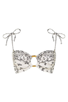 Tori Ties Bandeau Bikini Top | Ivy Bandana