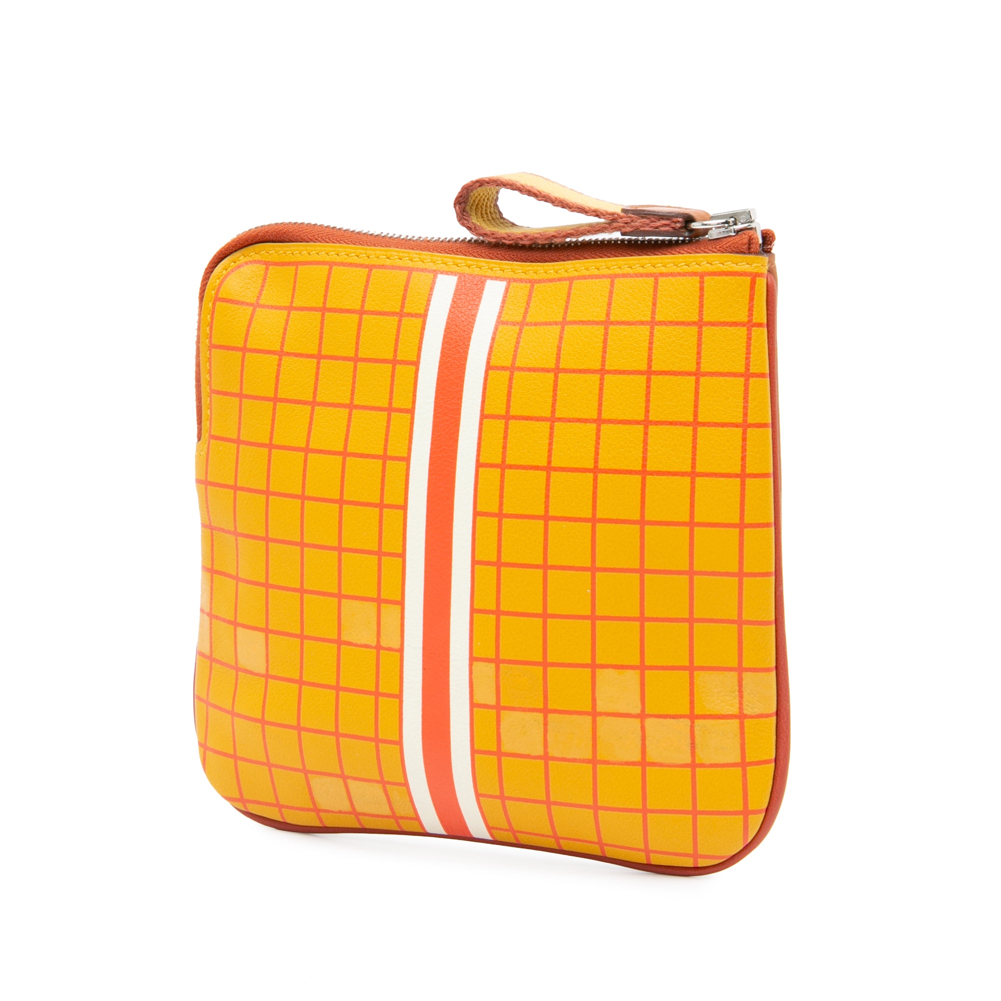 Hermes | Pre-Owned Swift Couverture Nouvelle Carre Pocket Pouch | Brown