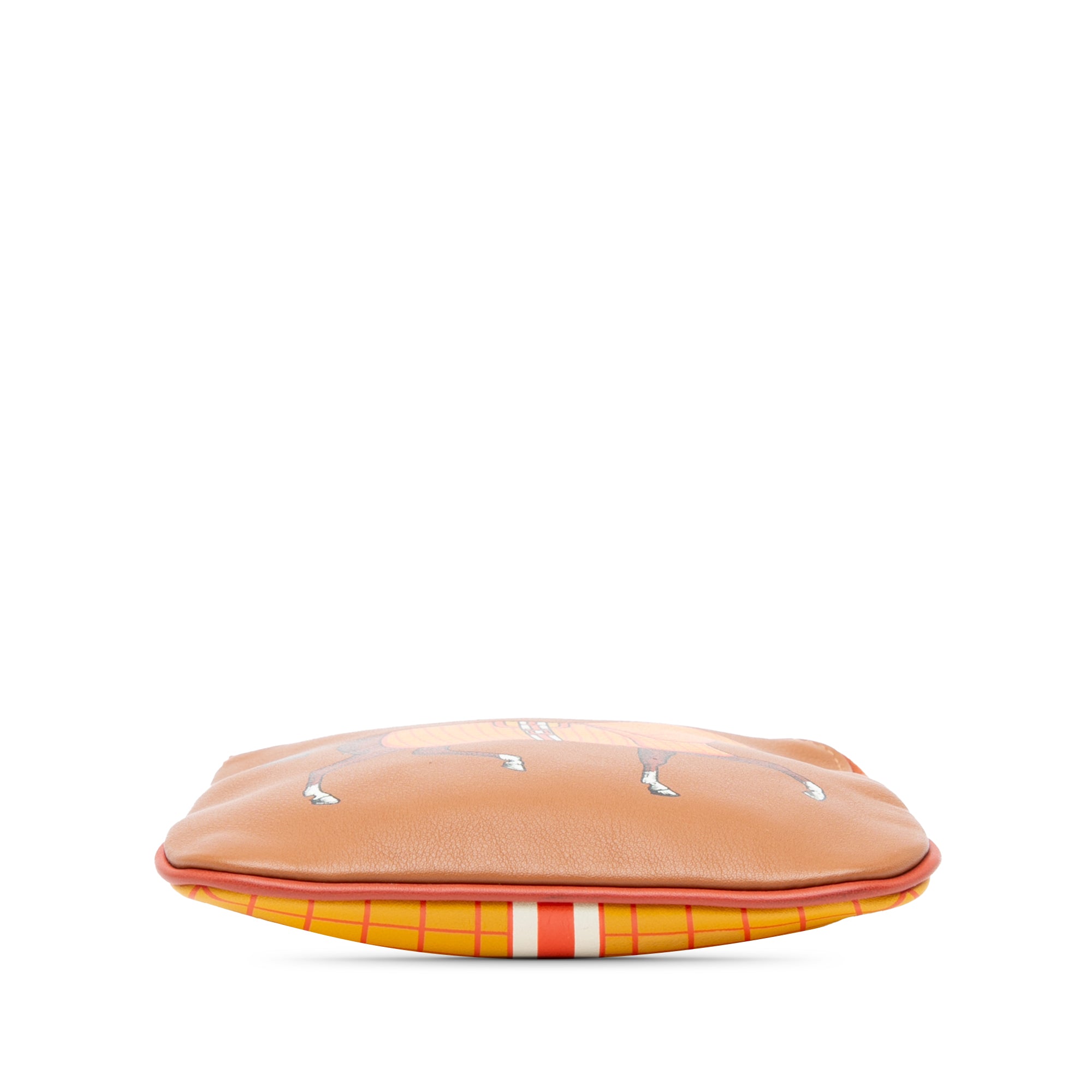 Hermes | Pre-Owned Swift Couverture Nouvelle Carre Pocket Pouch | Brown