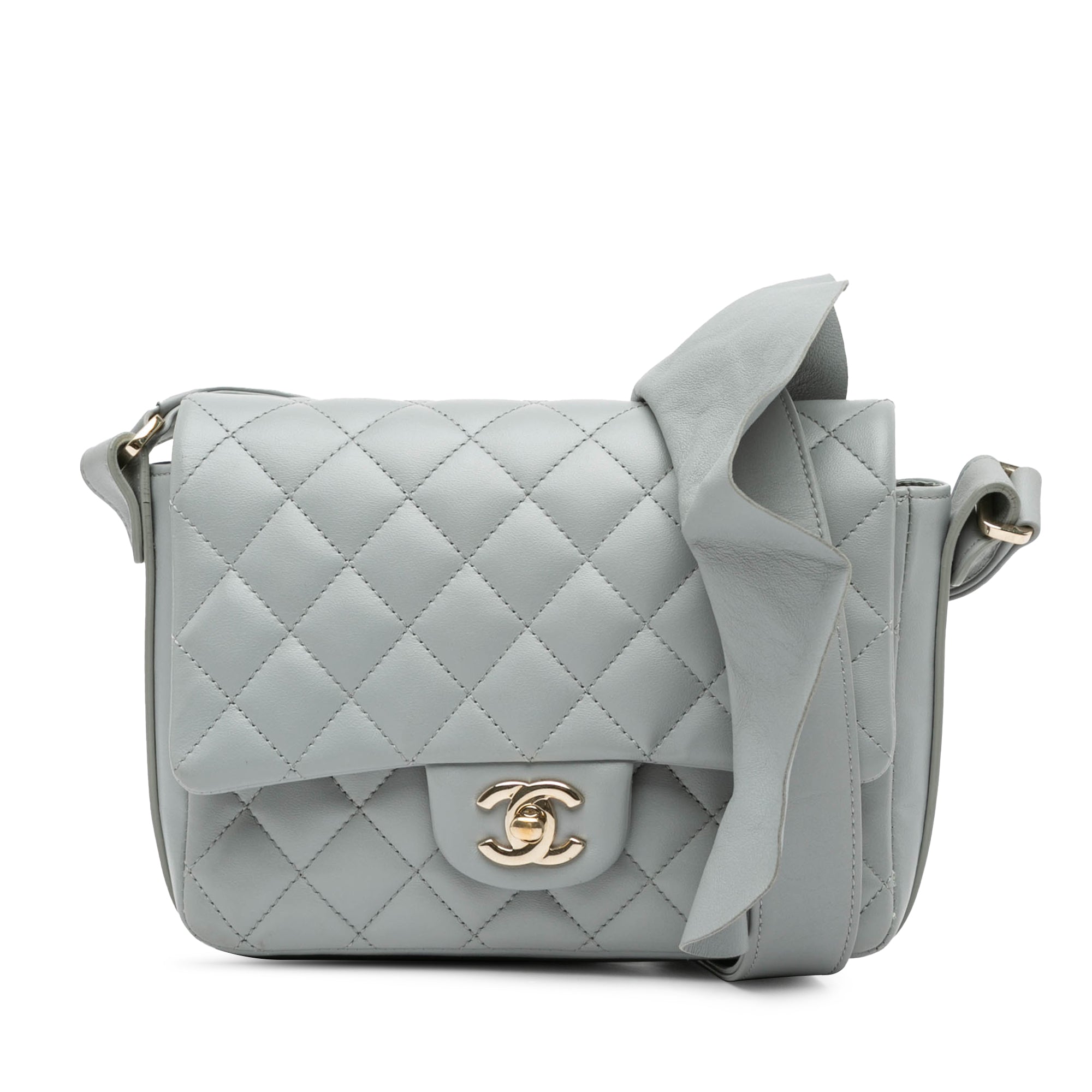 Chanel | Pre-Owned Quilted Calfskin Bolero de Flap - II | Gray