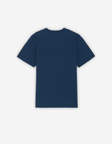 Mens | Double Fox Head Patch Classic Tee-Shirt | Blue Denim