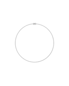 Womens | Tennis Necklace | 14K White Gold | 5.75 CTW Round Cut Natural Diamond | H-I-I2-I3