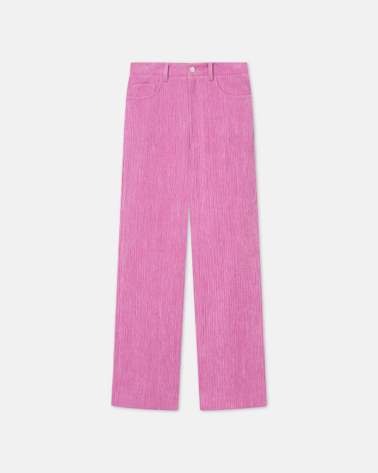 Josine Velvet Seersucker Baggy Pants | Orchid