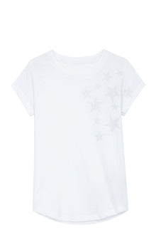 Skinny Rain Stars Strass  | White