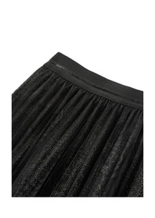 Jacquard Gradient Skirt | Black