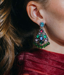 Judy Statement Earrings | Multicolor