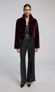 Cristelle Vegan Leather Jumpsuit | Black