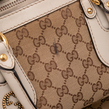 Gucci | Pre-Owned GG Canvas Scarlett Satchel | Brown/Beige/WhiteWhite