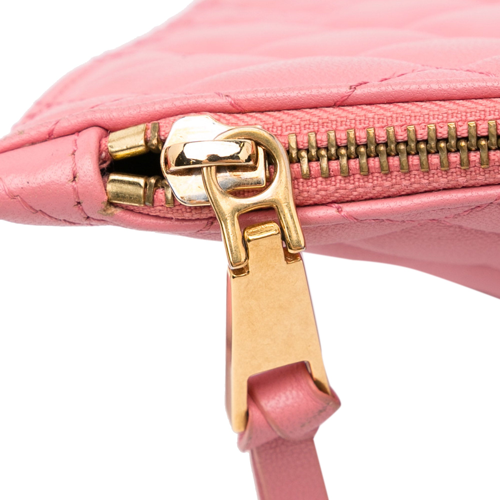 Versace | Pre-Owned Quilted Medusa Crossbody | Pink