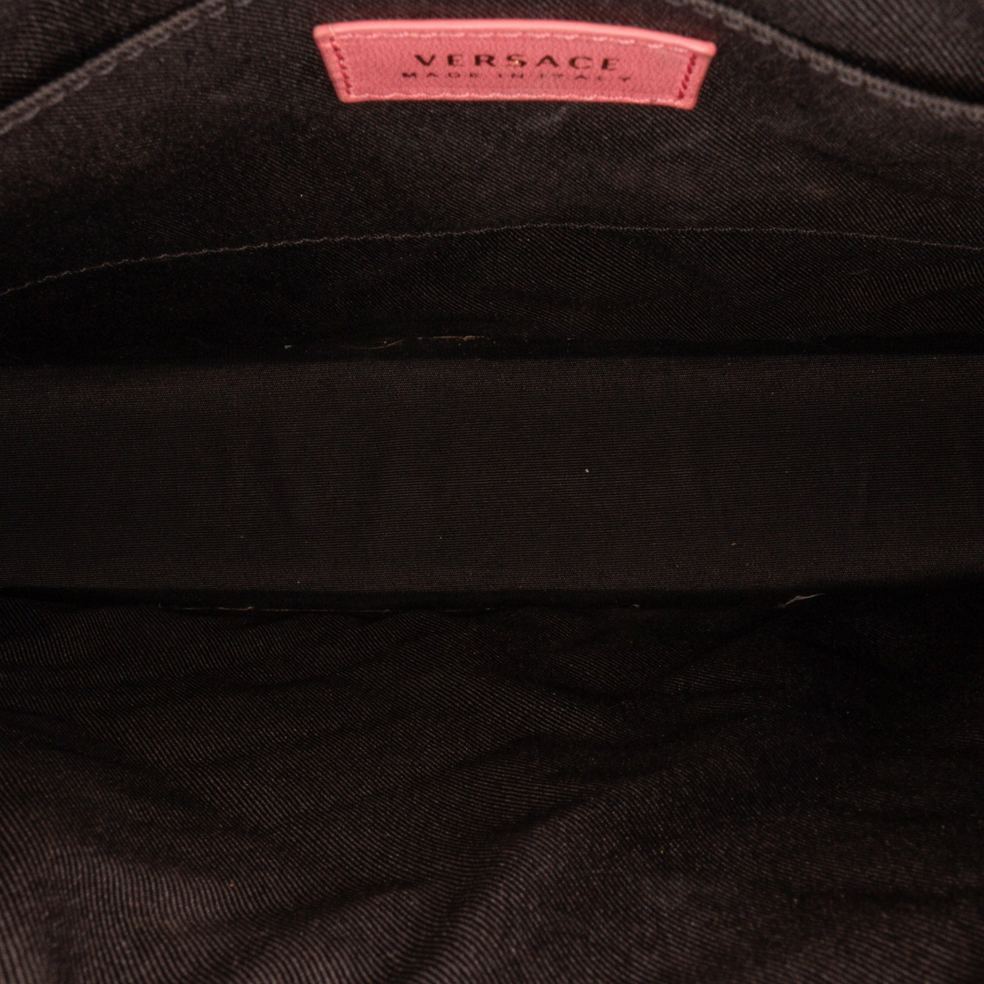 Versace | Pre-Owned Quilted Medusa Crossbody | Pink