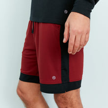 Breathable Mesh Lounge Shorts with Modal Lining | Cabernet/Black