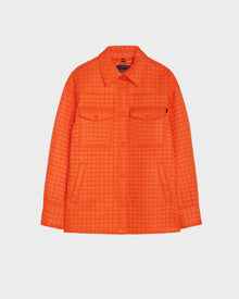 Unisex | KERRY Quilted Shirt Jacket | Orange Sorbet