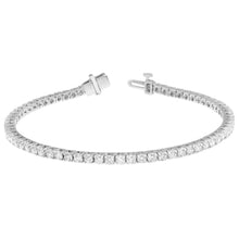 Womens | Tennis Bracelet - II | 14K White Gold | 5 CTW Round Cut Lab Grown Diamond | F-VS