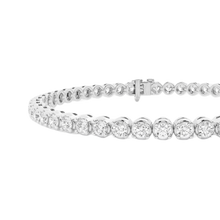 Womens | Tennis Bracelet - IV | 14K White Gold | 5 CTW Round Cut Lab Grown Diamond | G-SI