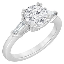 Womens | Solitaire Engagement Ring | 14K White Gold | 1.75 CTW Baguette Cut Lab Grown Diamond | G-VS-SI1