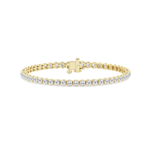 Womens | Tennis Bracelet | 14K Yellow Gold | 4 CTW Round Cut Lab Grown Diamond | F-VS2